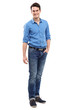 Casual young man smiling