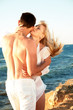 Photo: Romantic couple on the beach Romantic couple on the beach