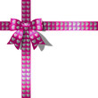 Herz Schleifenband pink