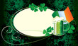 Patrick card with beer and clover