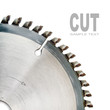 The circular saw close up with space for your text.