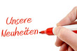 Unsere Neuheiten