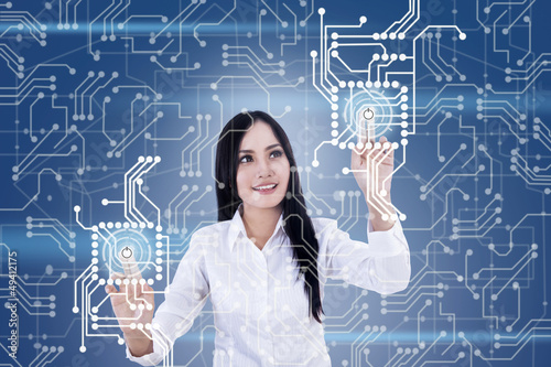 Photo: Futuristic touchscreen Futuristic touchscreen