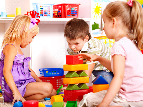 Photo: Children in kindergarten. Children in kindergarten.
