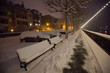 Snow Covered Bench