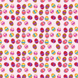 of seamless background with Easter eggs