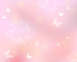 Pink shine with butterflies as abstract lights background