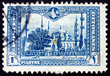 Postage stamp Turkey 1914 Blue Mosque, Istanbul