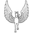 Pegasus Vektor Silhouette