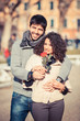 Happy Young Couple on Valentine's Day