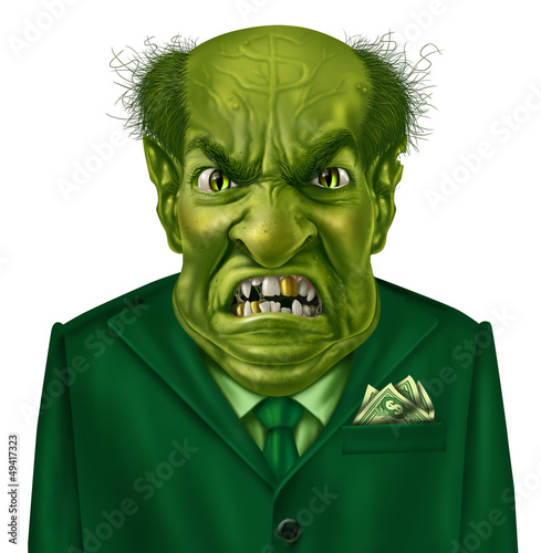 Illustration: Selfish Greed Selfish Greed
