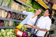Couple at the supermarket