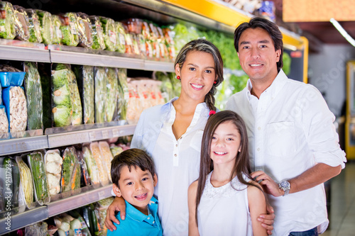 Photo: Family at the supermarket Family at the supermarket
