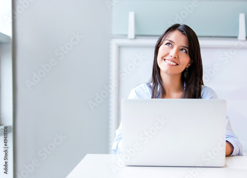 Photo: Thoughtful business woman Thoughtful business woman