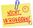Nicht vergessen Post It  #130211-svg02