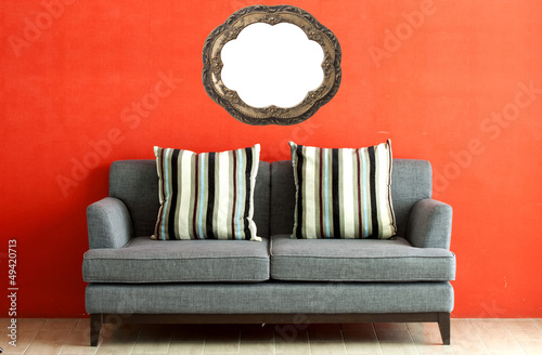 Photo: gray sofa gray sofa