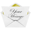 Your Message Invitation and Open Envelope