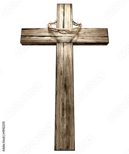 Photo: Crucifix With A Crown Of Thorns Crucifix With A Crown Of Thorns