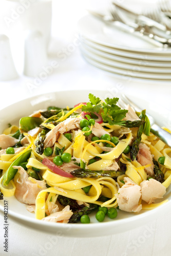 Photo: Pasta Primavera with Salmon Pasta Primavera with Salmon