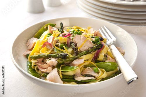 Photo: Pasta Primavera with Salmon Pasta Primavera with Salmon