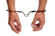 Hand with handcuffs