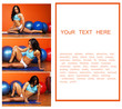 Woman posing on the mat