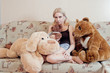 woman on couch