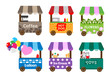 Stock Vector Illustration: Mobile stores