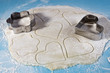 shortcake dough for cookies and a form for cutting
