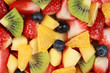 Obstsalat von oben