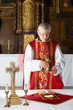 Priest during mass