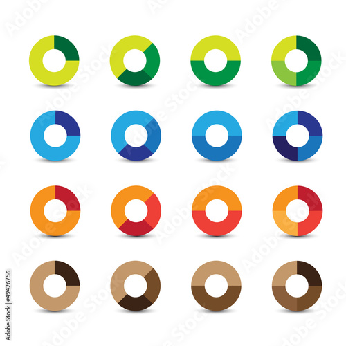 Vector: Abstract design elements round Abstract design elements round
