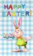 An easter greeting with a bunny