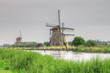 Dutch mills, in Kinderdijk, Holland