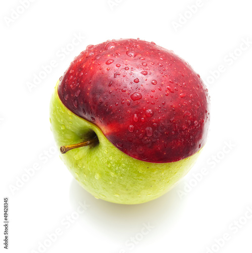 Photo: Red green apple Red green apple