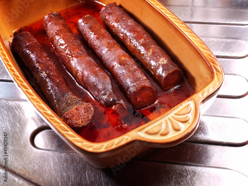 Photo: Domestic sausages Domestic sausages