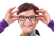 Woman with glasses