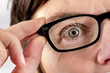 Woman with glasses