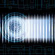 Blue abstract tech background