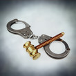 handcuffs gavel