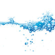Amas d'eau bulleuse