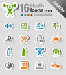 Stickers - Health and Fitness icons