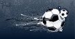 Abstract image of soccer balls