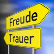 schild lr freude trauer I