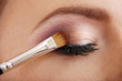 Beautiful female eye with bright  make-up, close up