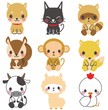 動物　イラスト