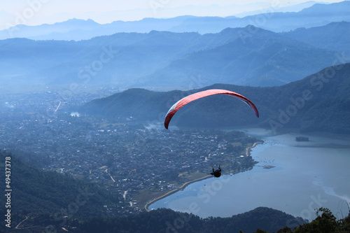 Photo: Paragliding in Nepal, an adventurous sport Paragliding in Nepal, an adventurous sport