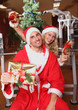 xmas in a fitness studio