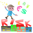 Run up on the risk , Cartoon vector EPS10