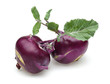 two purple kohlrabi